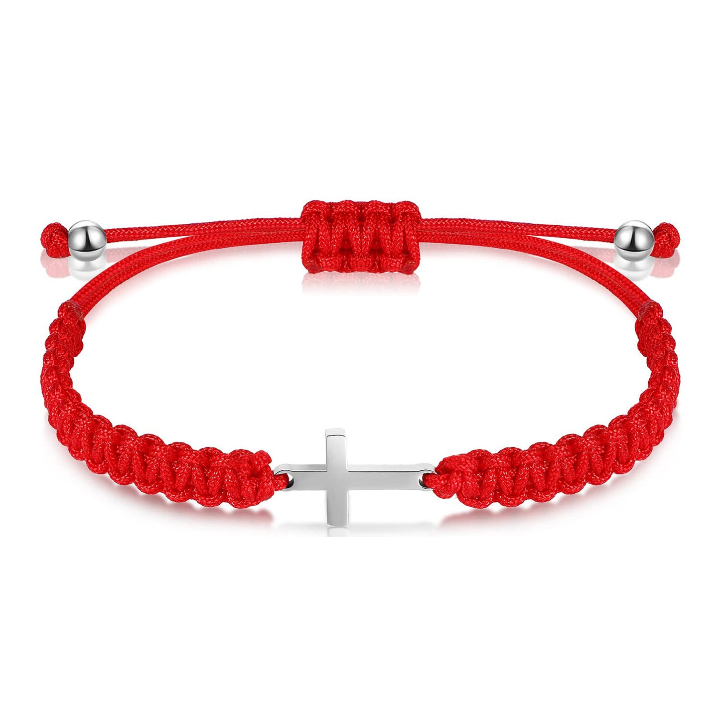 Retro Cross Stainless Steel Rope Bracelets