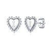 1 Pair Casual Elegant Letter Heart Shape Plating Copper 14k Gold Plated Ear Studs