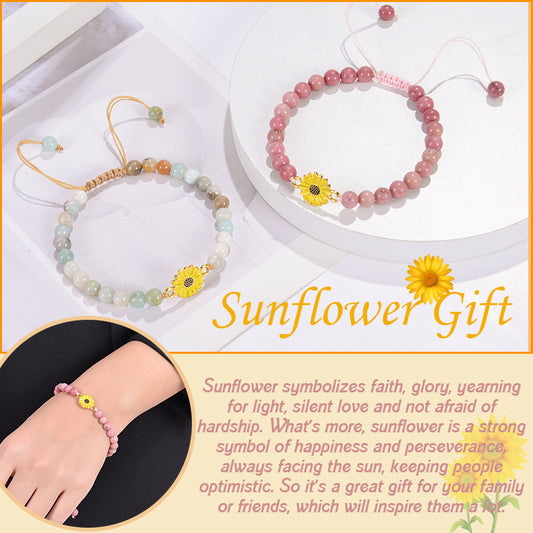 Casual Elegant Modern Style Flower Natural Stone Wholesale Bracelets