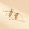 1 Pair Cute Simple Style Shiny Slippers Inlay Copper Zircon Gold Plated Ear Studs