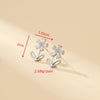 1 Pair Cute Simple Style Shiny Flower Inlay Copper Zircon Gold Plated Ear Studs