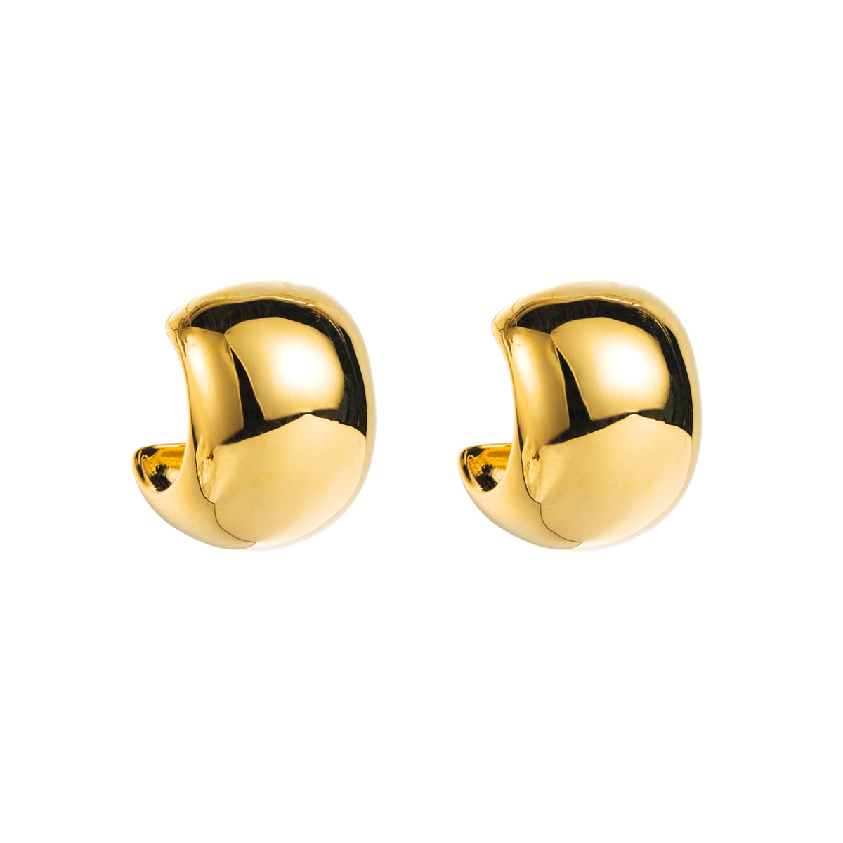 1 Pair Modern Style Simple Style Solid Color Copper Ear Studs