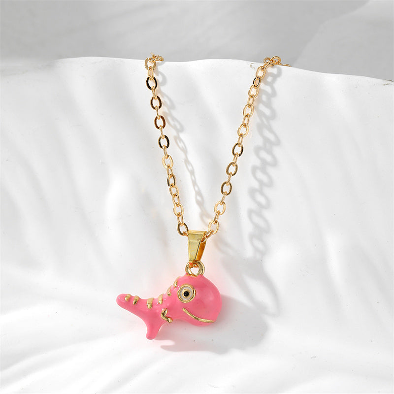 Cute Simple Style Dinosaur Alloy Wholesale Pendant Necklace