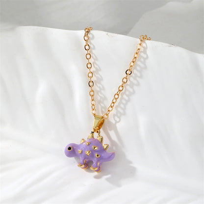 Cute Simple Style Dinosaur Alloy Wholesale Pendant Necklace