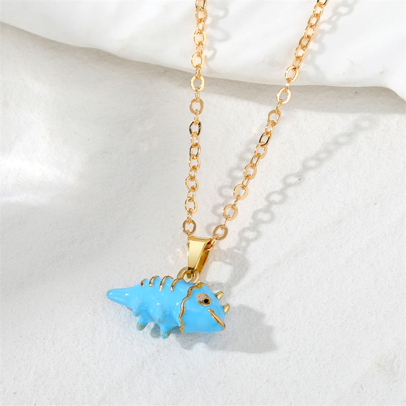 Cute Simple Style Dinosaur Alloy Wholesale Pendant Necklace