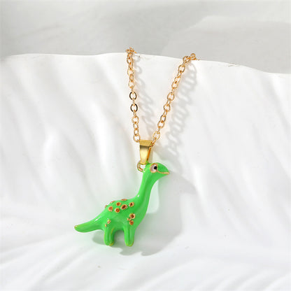 Cute Simple Style Dinosaur Alloy Wholesale Pendant Necklace