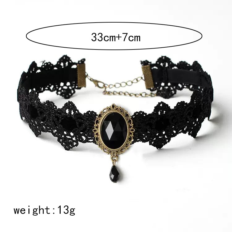 Elegant Sexy Geometric Alloy Lace Women's Choker