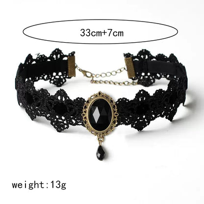 Elegant Sexy Geometric Alloy Lace Women's Choker