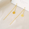 1 Pair Simple Style Flower Bow Knot Copper Plating Drop Earrings