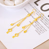 1 Pair Simple Style Flower Bow Knot Copper Plating Drop Earrings