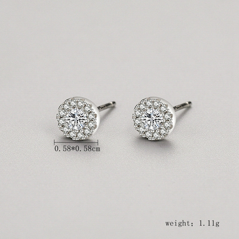 1 Pair Ig Style Elegant Bow Knot Plating Inlay Sterling Silver Zircon Silver Plated Ear Studs