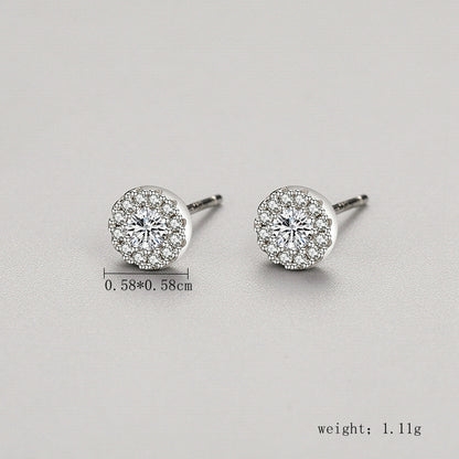 1 Pair Ig Style Elegant Bow Knot Plating Inlay Sterling Silver Zircon Silver Plated Ear Studs