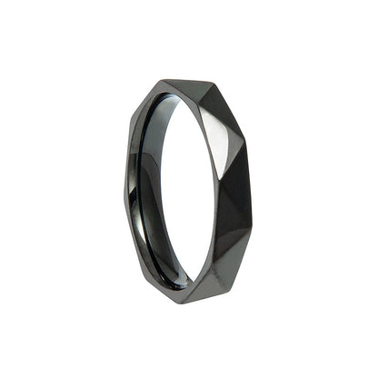 Vintage Style Solid Color Stainless Steel Rings