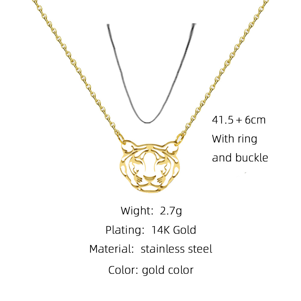 Fashion Animal Stainless Steel Plating Necklace