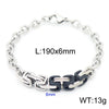 Retro Streetwear Geometric Titanium Steel Bracelets