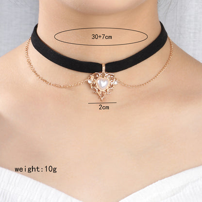 Cute Solid Color Gold Plated Alloy Wholesale Choker