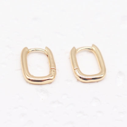 1 Pair Casual Classic Style Geometric Plating Alloy Gold Plated Silver Plated Earrings