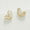 1 Pair Ig Style Heart Shape Inlay Stainless Steel Rhinestones Ear Studs