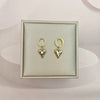 1 Piece Elegant Heart Shape Stamping Plating Stainless Steel 18k Gold Plated Drop Earrings