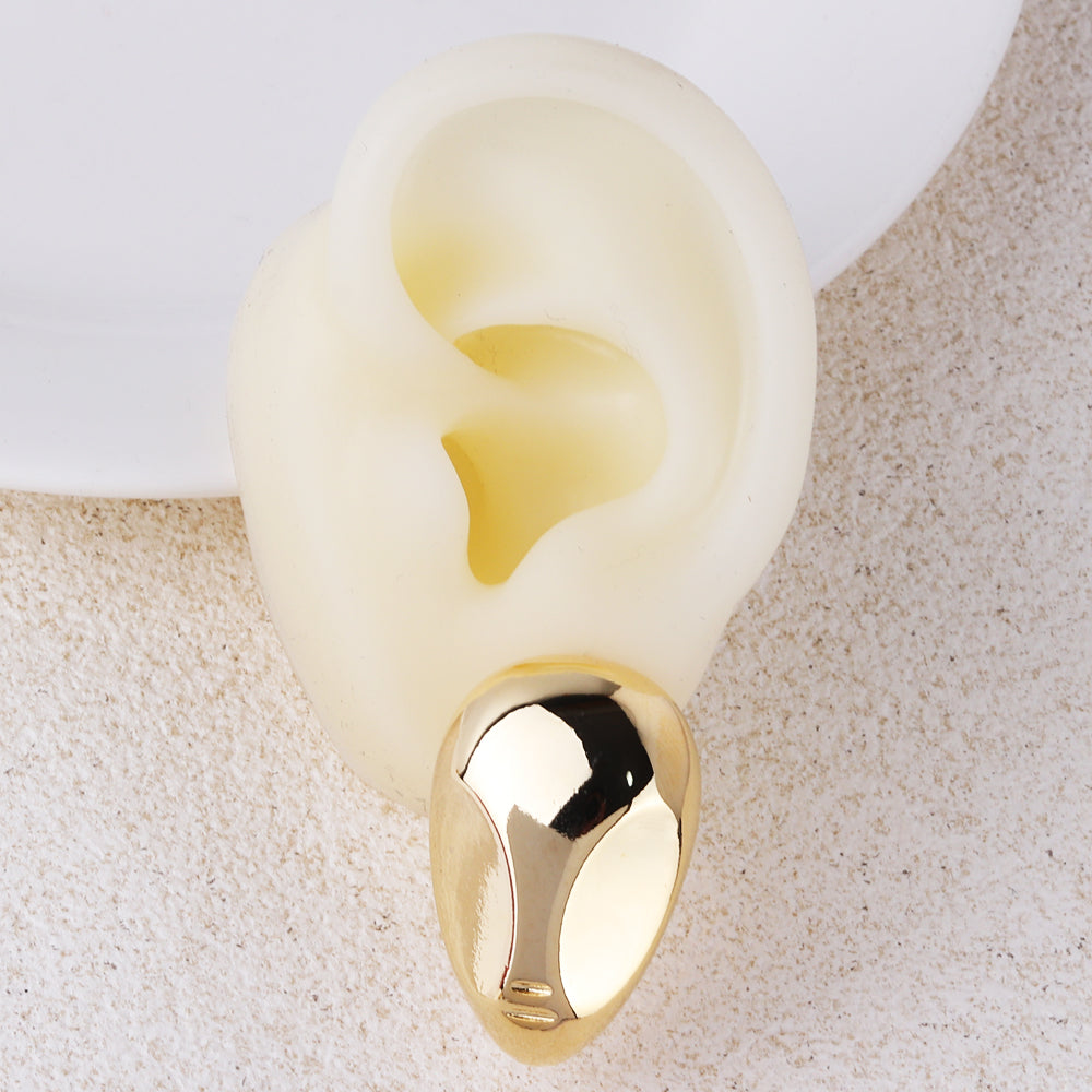 1 Pair Basic Modern Style Simple Style Geometric Plating Brass 18k Gold Plated White Gold Plated Ear Studs