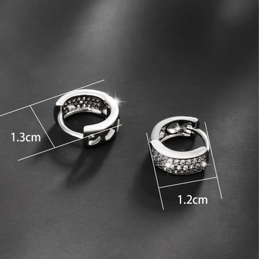 1 Pair Casual Xuping Geometric Plating Inlay Alloy Zircon Earrings