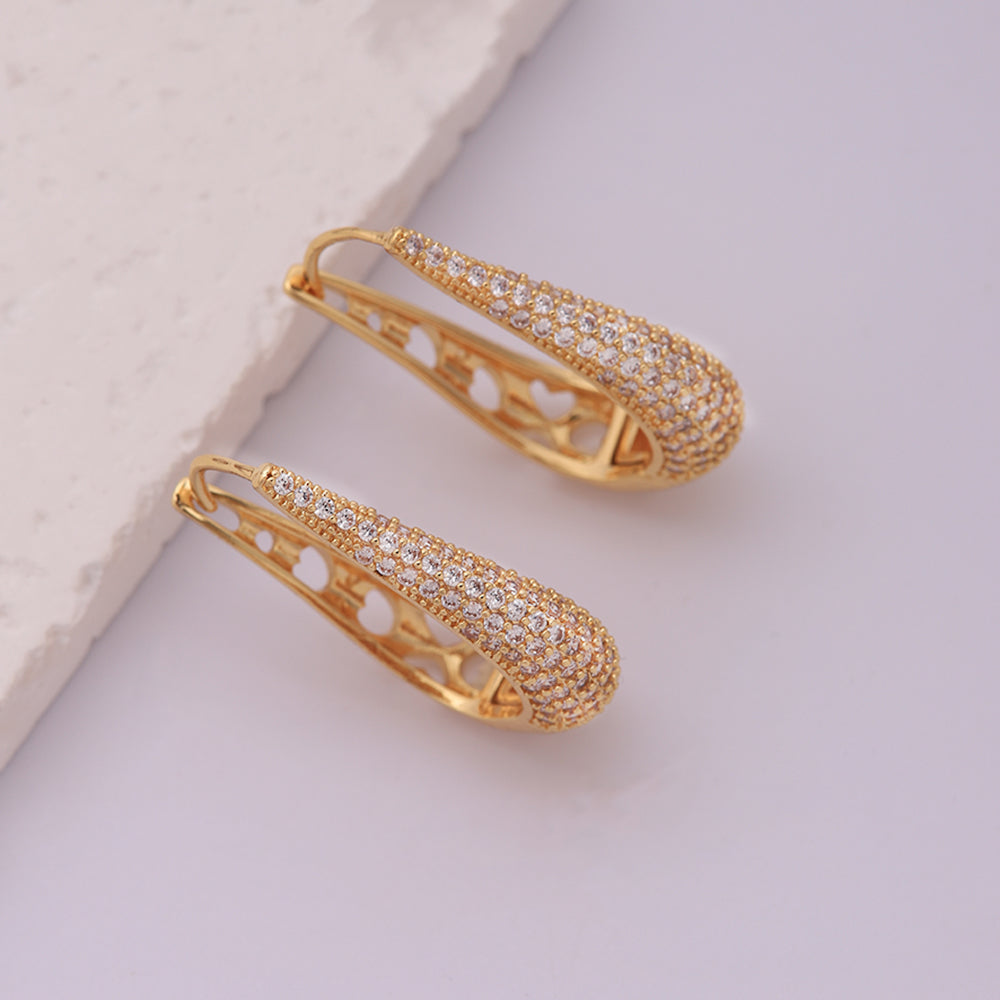 1 Pair Ig Style Hip-hop Streetwear Solid Color Snake Plating Inlay Copper Zircon 18k Gold Plated Silver Plated Earrings