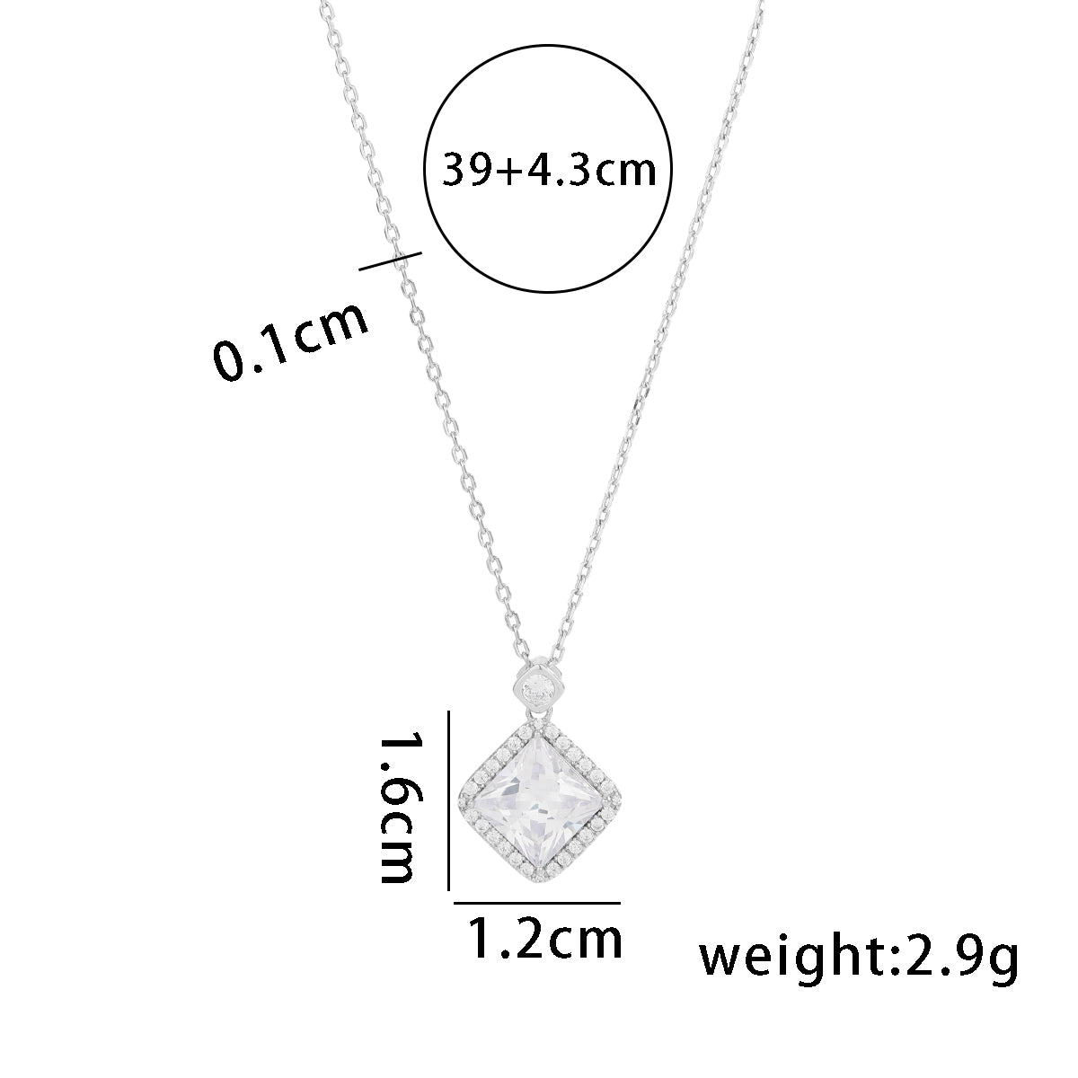 Simple Style Solid Color Sterling Silver Plating 14k Gold Plated Pendant Necklace