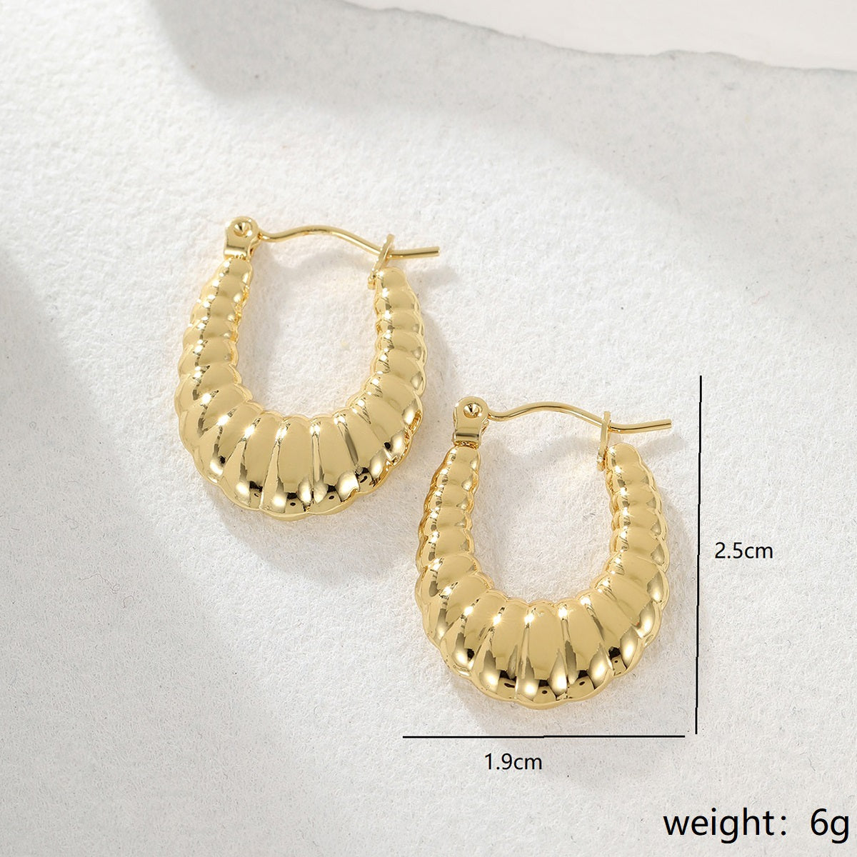 Simple Style Geometric Stainless Steel Plating Hollow Out Earrings 1 Pair