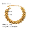 Hip-hop Retro Lock Stainless Steel Plating Chain 18k Gold Plated Bracelets