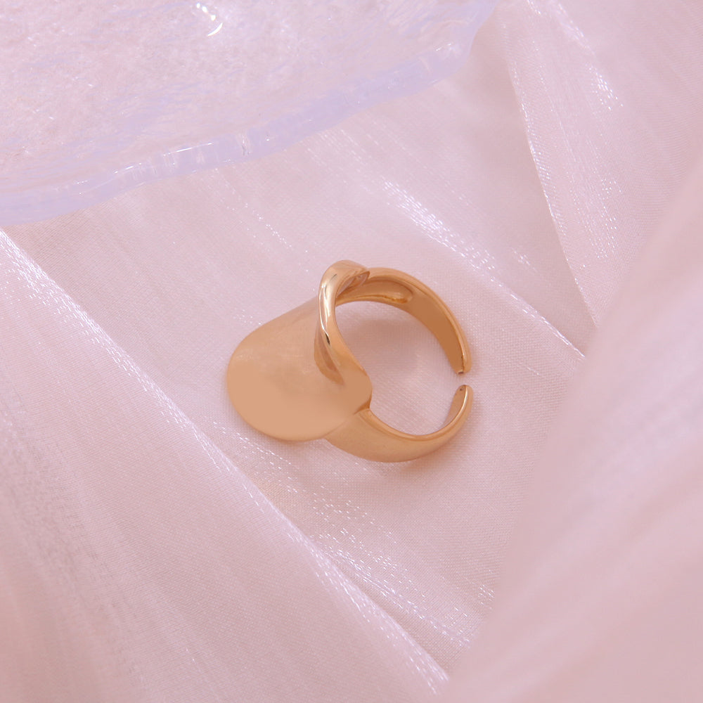 Simple Style Solid Color Solid Color Copper 18k Gold Plated Rings In Bulk