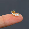 1 Piece 1 Pair Elegant Streetwear Geometric Inlay Copper Zircon Ear Studs