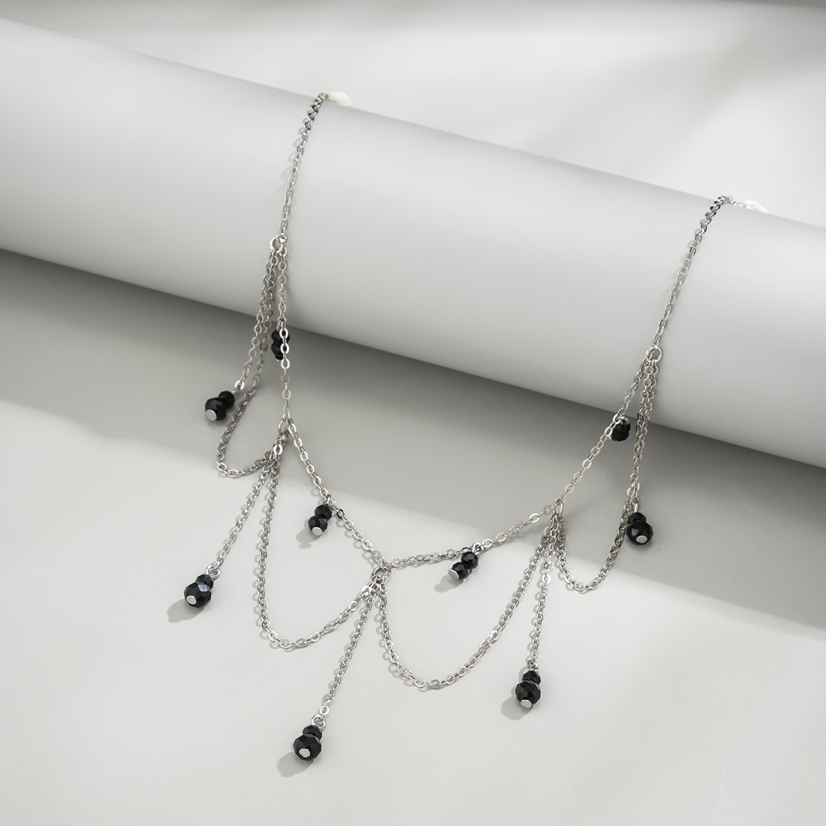 Elegant Streetwear Geometric Imitation Pearl Copper Necklace In Bulk