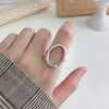 Simple Style Commute Solid Color Stainless Steel Rings