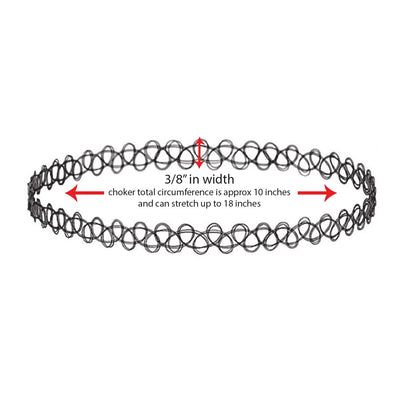 Y2k Gothic Solid Color Stainless Steel Hollow Out Choker