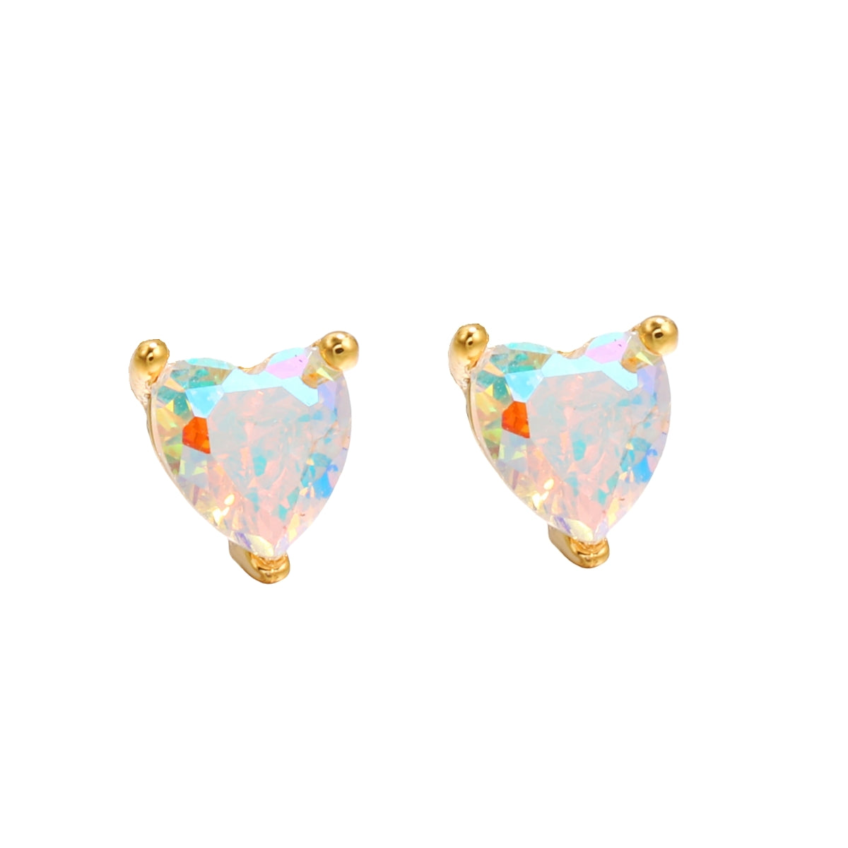 Wholesale Golden Ice Cream Color Zirconium Earrings Gooddiy