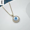 Casual Streetwear Devil's Eye Heart Shape Copper Zircon Pendant Necklace In Bulk