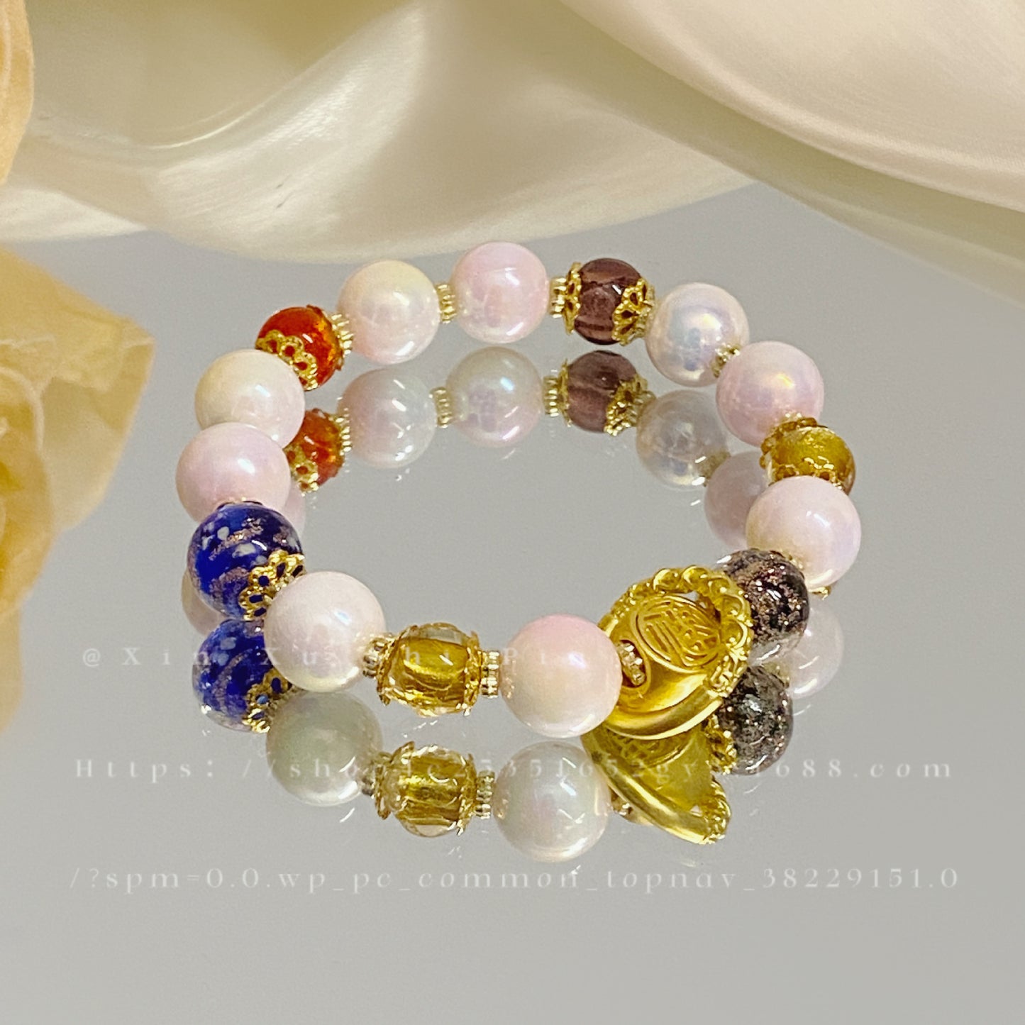 Sweet Color Block Water Droplets Alloy Wholesale Bracelets