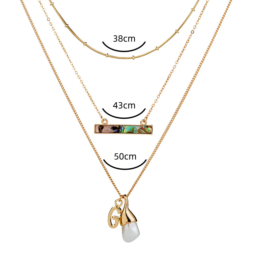 Elegant Lady Geometric Moon Copper Copper Alloy Wholesale Layered Necklaces