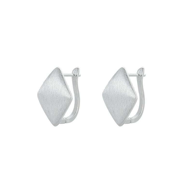 1 Pair Ig Style Elegant Basic Geometric Resin Sterling Silver Ear Studs