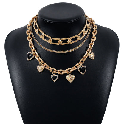 Modern Style Solid Color Alloy Women's Layered Necklaces