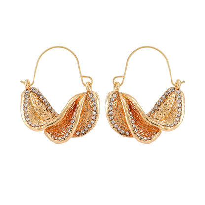 1 Pair Elegant Luxurious Solid Color Inlay Zinc Alloy Rhinestones Dangling Earrings