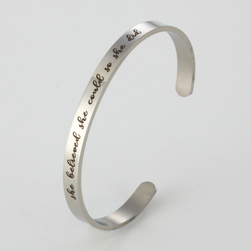 Fashion Arrow Stainless Steel Bangle Stainless Steel Bracelets