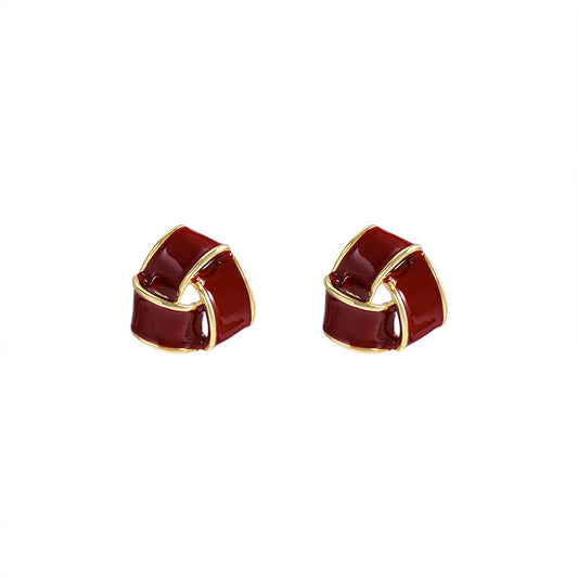 1 Pair Ig Style Elegant Basic Geometric Resin Sterling Silver Ear Studs