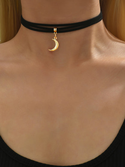 Streetwear Moon Alloy Women's Necklace