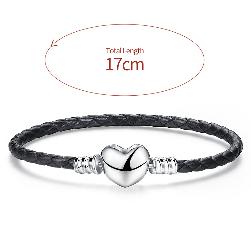 Simple Style Korean Style Heart Shape Sterling Silver Plating Silver Plated Bangle