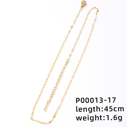 Ig Style Simple Style Universe Starry Sky Stainless Steel Copper Plating Inlay Zircon Gold Plated Charms Necklace