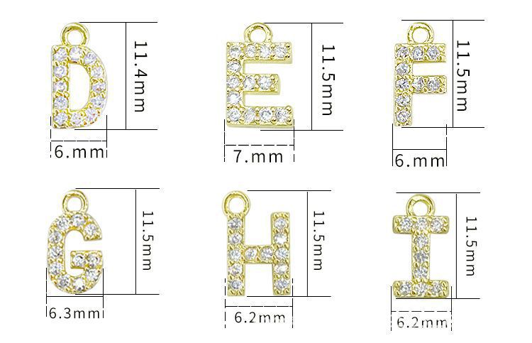 Streetwear Letter Titanium Steel Copper Zircon Pendant Necklace In Bulk