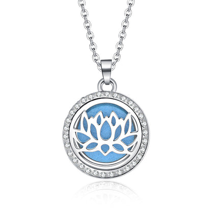 Fashion Tree Alloy Inlay Rhinestones Unisex Pendant Necklace 1 Piece