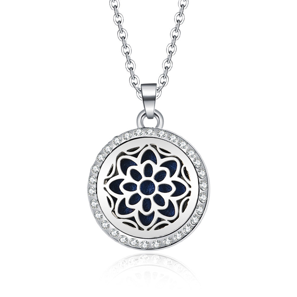 Fashion Tree Alloy Inlay Rhinestones Unisex Pendant Necklace 1 Piece