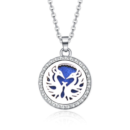 Fashion Tree Alloy Inlay Rhinestones Unisex Pendant Necklace 1 Piece